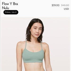 Lululemon Flow Y bra size 4
